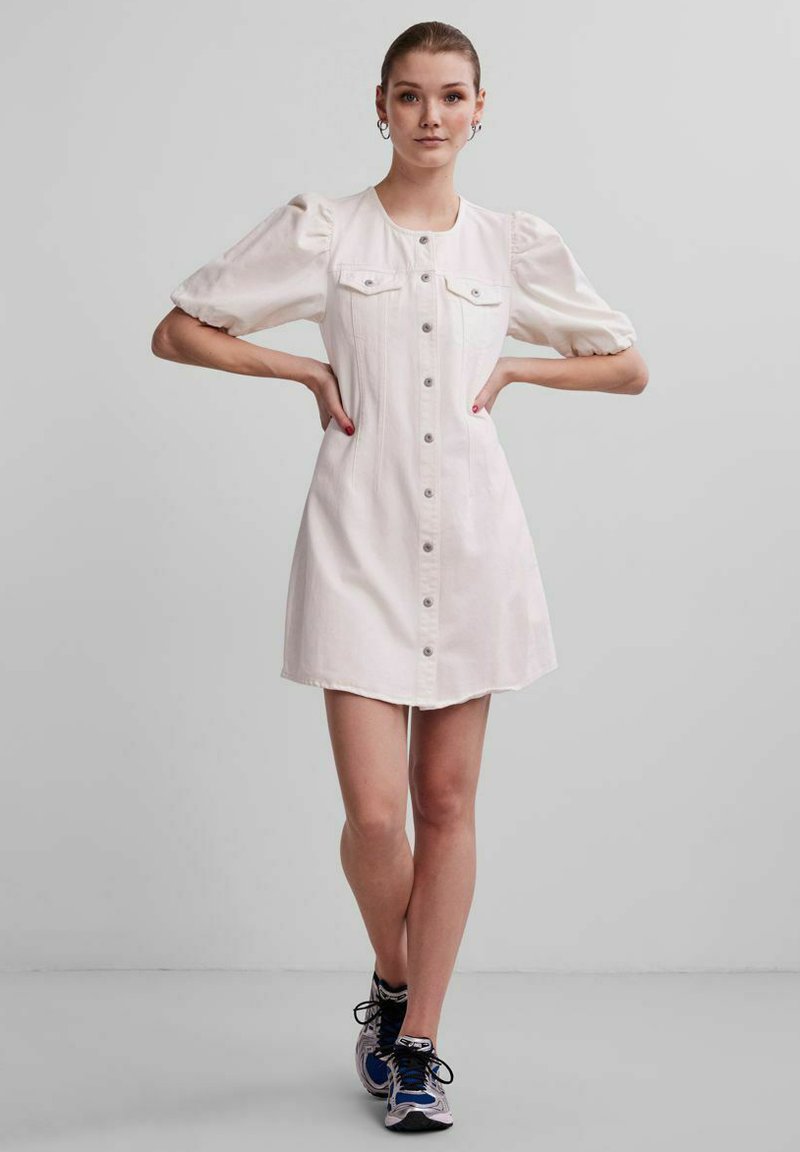 Damen Freizeitkleider | Pieces PCVISTA Freizeitkleid cloud dancer/offwhite - OL41612 Damen Freizeitkleider | Pieces PCVISTA Freizeitkleid cloud dancer/offwhite - OL41612