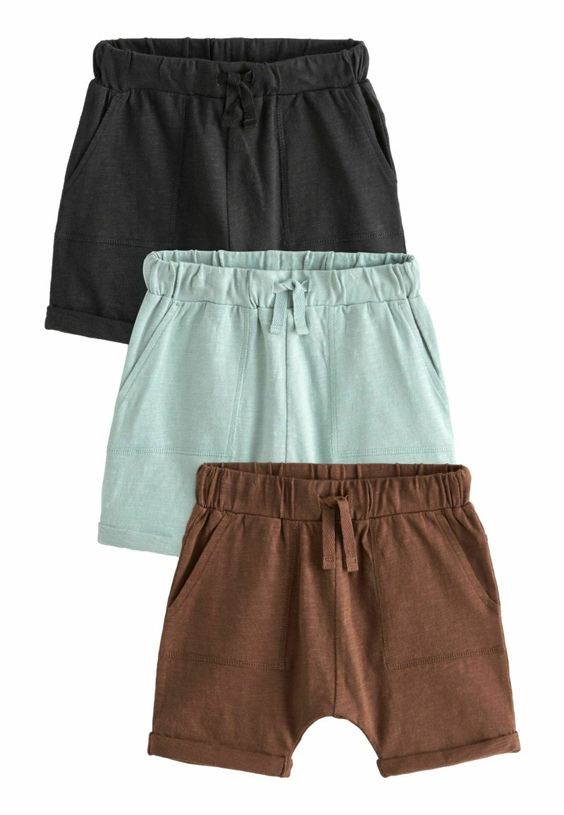 Next 3 PACK LIGHTWEIGHT - Träningsbyxor - mineral blue tan brown charcoal grey