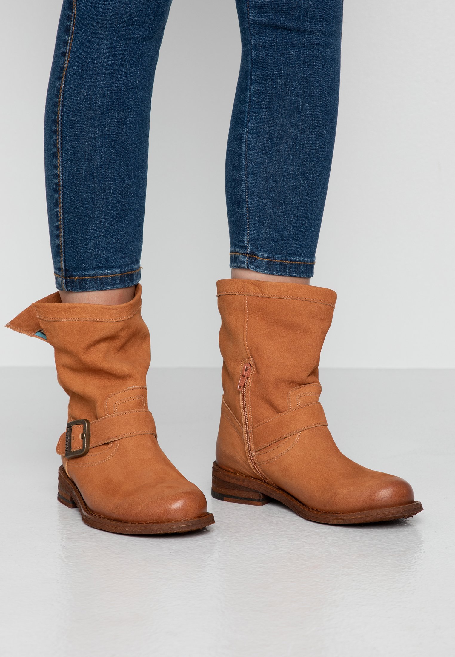 Felmini Wide Fit GREDO - Botines camperos - cognac/tostado - Zalando.es