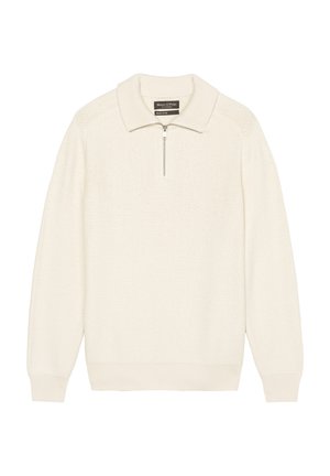 DFC TROYER REGULAR  - Strickpullover - white cotton