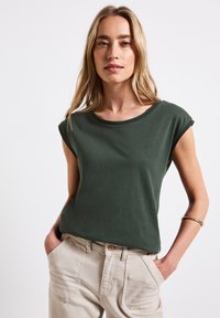 Street One - T-shirts basic - grün Miniaturebillede 1