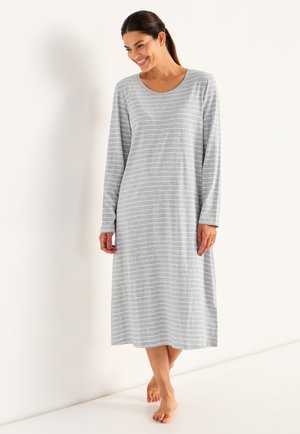 Yöpaita - grey melange striped