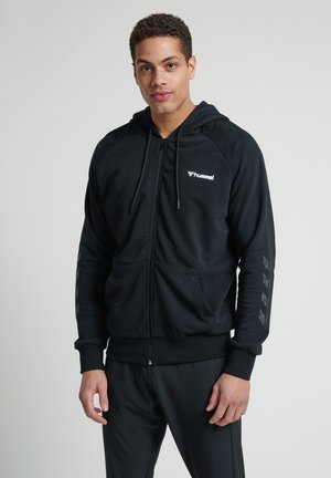 HMLISAM - Zip-up sweatshirt - black