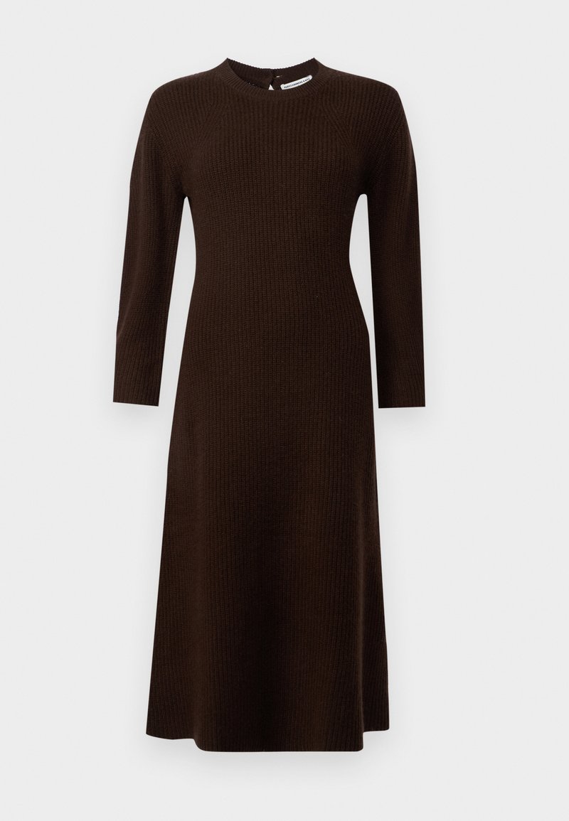 pure cashmere VOLUME SLEEVE A LINE DRESS - Jumper dress - brown - Zalando.co.uk pure cashmere VOLUME SLEEVE A LINE DRESS - Jumper dress - brown - Zalando.co.uk