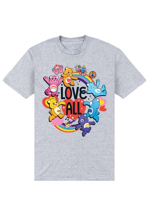 CARE BEARS UNLOCK THE MAGIC LOVE ALL - Camiseta estampada - heather grey