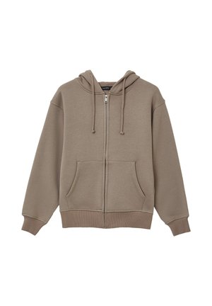 Sweat zippé - fango chiaro