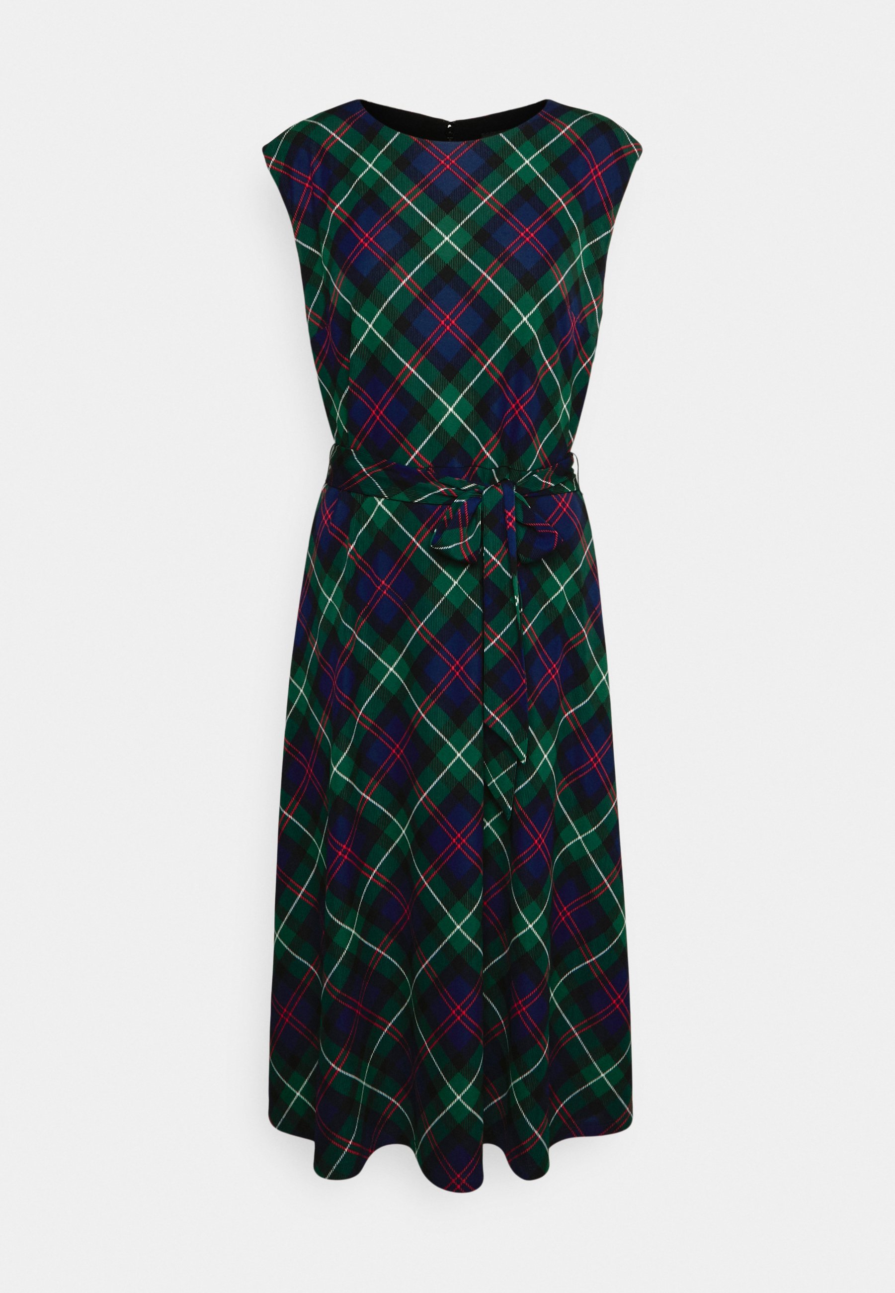 Lauren Ralph Lauren - VILODIE SLEEVELESS DAY DRESS - Kjole - deep pine/blue/multi