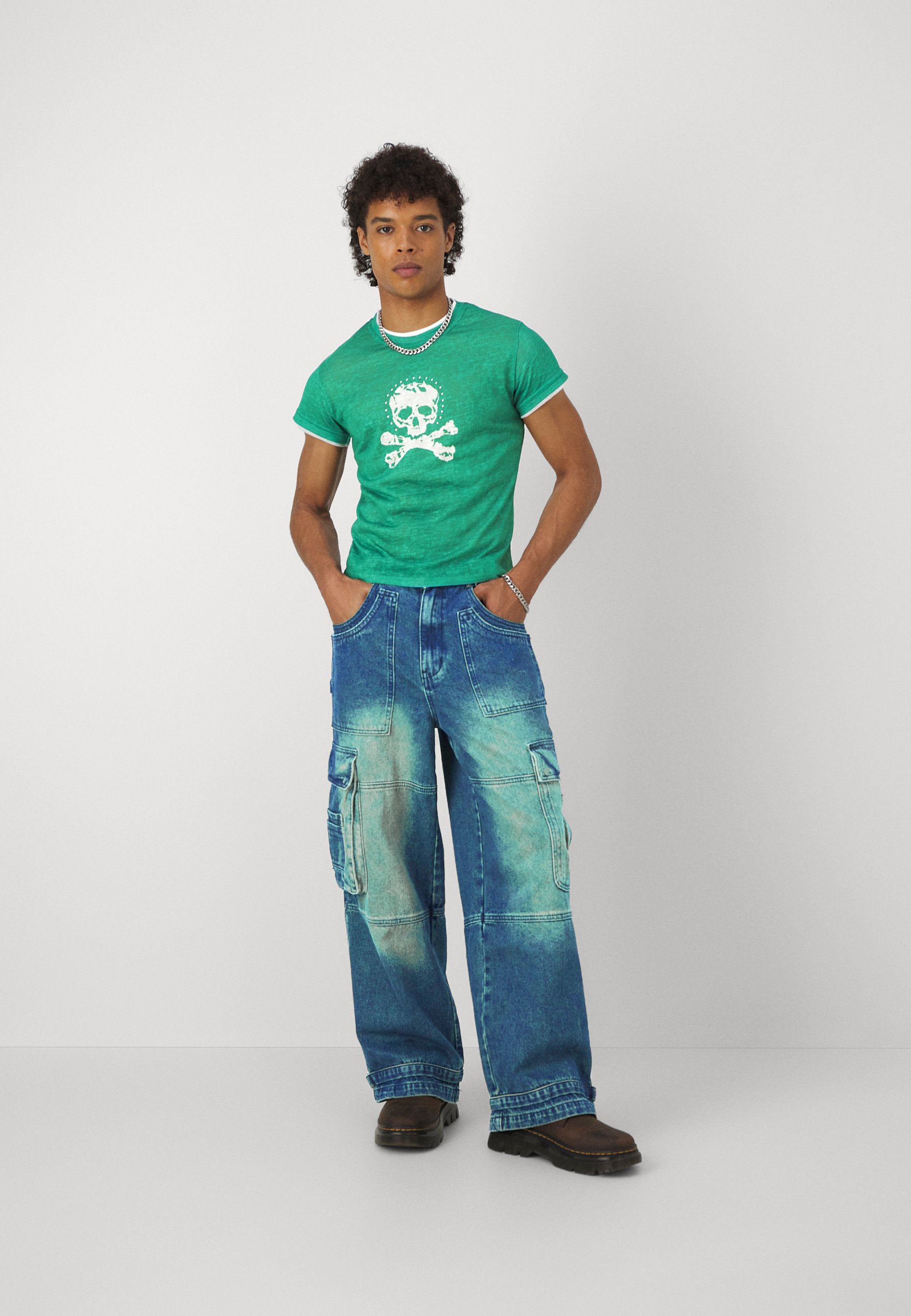 Jaded London SANDBLAST MONSTER CARGO - Baggy Jeans - mid