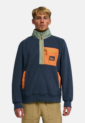 BOUNDARY SHORE - Felpa in pile - ombre blue