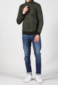 Gabbiano Felpa con zip - dark green