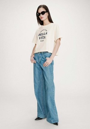 À MESSAGE VOSS - T-shirt imprimé - ecru