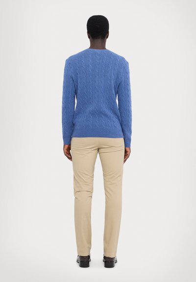 Polo Ralph Lauren CABLE KNIT WOOL CASHMERE JUMPER - Pulóver - harbor mist