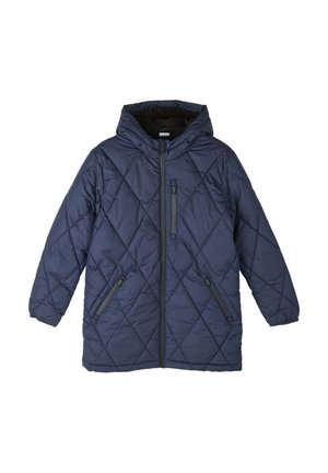 MIT STEPPMUSTER - Wintermantel - dark blue