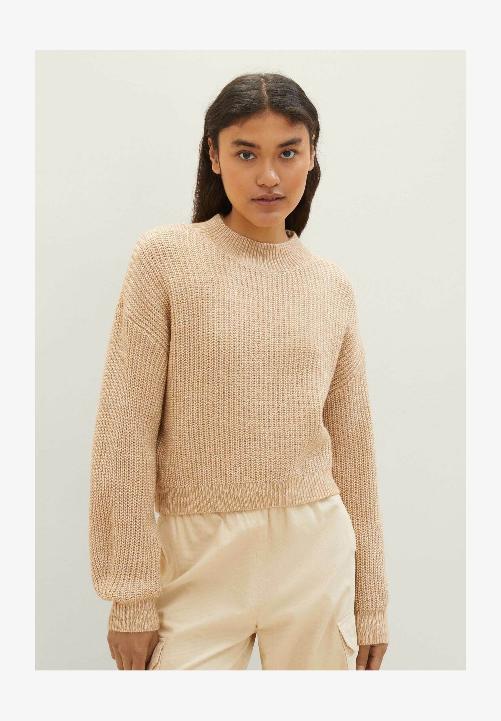 TOM TAILOR Denim Top Donna A Costine: Canottiera Basic Slim Fit In Misto Cotone