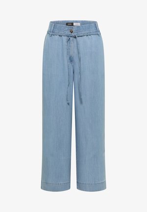 Cecil, HIGH WAIST WIDE LEG HOSE IM WASHED-LOOK - Jean boyfriend - light blue wash