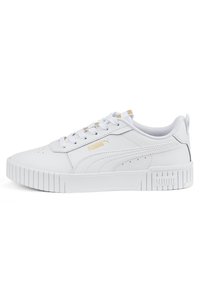 Puma - CARINA  TAPE  - Sneaker low - puma white puma white  gold Thumbnail-Bild 1