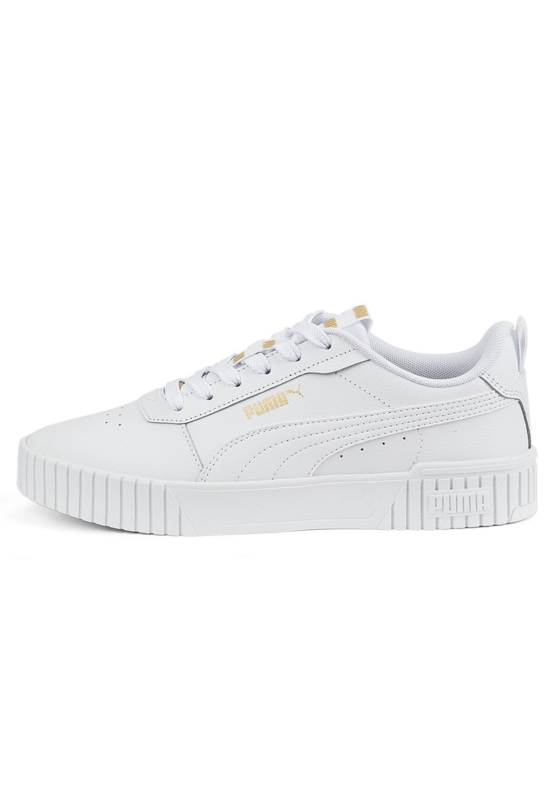 Puma - CARINA  TAPE  - Sneaker low - puma white puma white  gold, Vergrößern