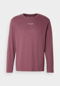 LOGO PRINT AT CENTRE FRONT RIBBED NECK TRIM - Bluză cu mânecă lungă - soft mauve