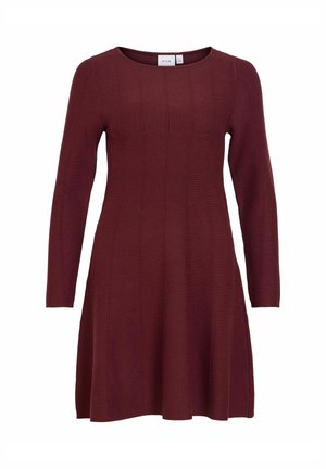 VILA, KNITTED DRESS VIVALUNI SHORT - Robe pull - port royale