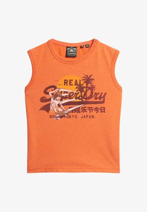 Superdry & Co VINTAGE LOGO GRAPHIC - Top - soda pop orange marl