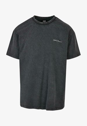 Urban Classics SMALL EMBROIDERY - T-Shirt basic - black
