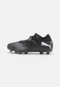 Puma - FUTURE 7 MATCH FG/AG JR UNISEX - Futbolo batai su išlietais kapliukais - black/white Miniatiūros vaizdas 1