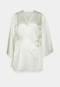 EMBROIDERED SLEEVE ROBE - Roupão - ivory