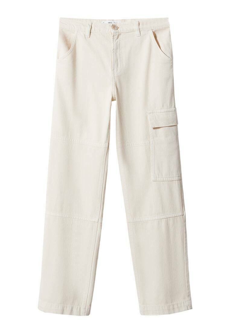 Mango Straight leg jeans crème Mango Straight leg jeans crème