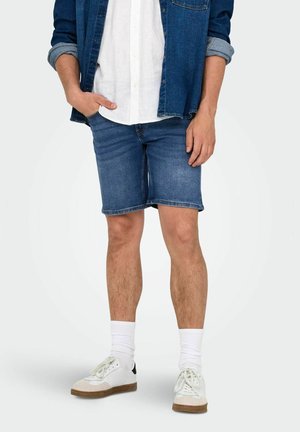 Only & Sons ONSWEFT NORMAL GESCHNITTEN - Kratke hlače od trapera - medium blue denim