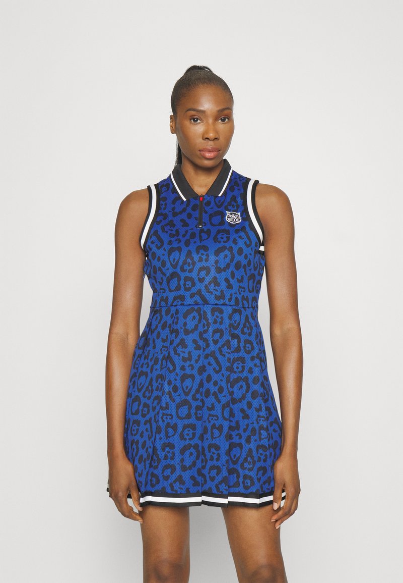 Puma Golf HOOPS GOLF DRESS - Sportkleid - blue, white/blau - Zalando.ch