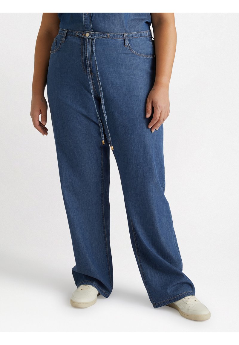 Fiorella Trousers in Gessato Blu