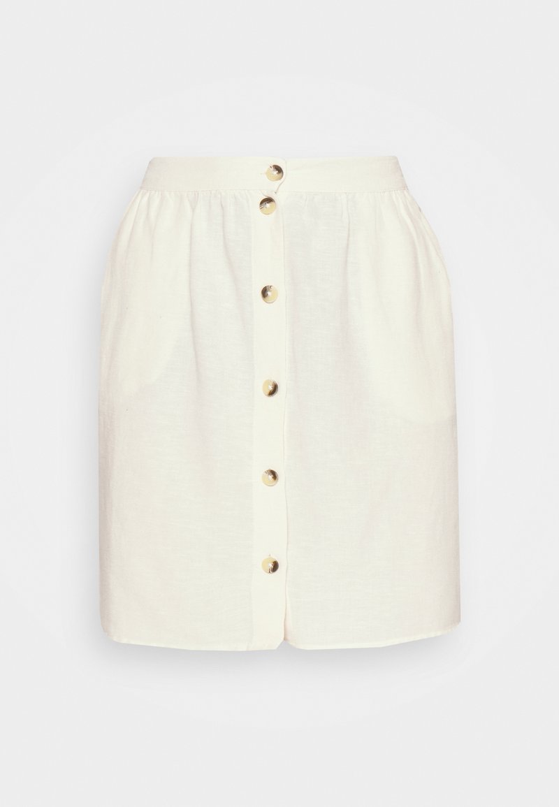 Pieces A-lijn rok crème