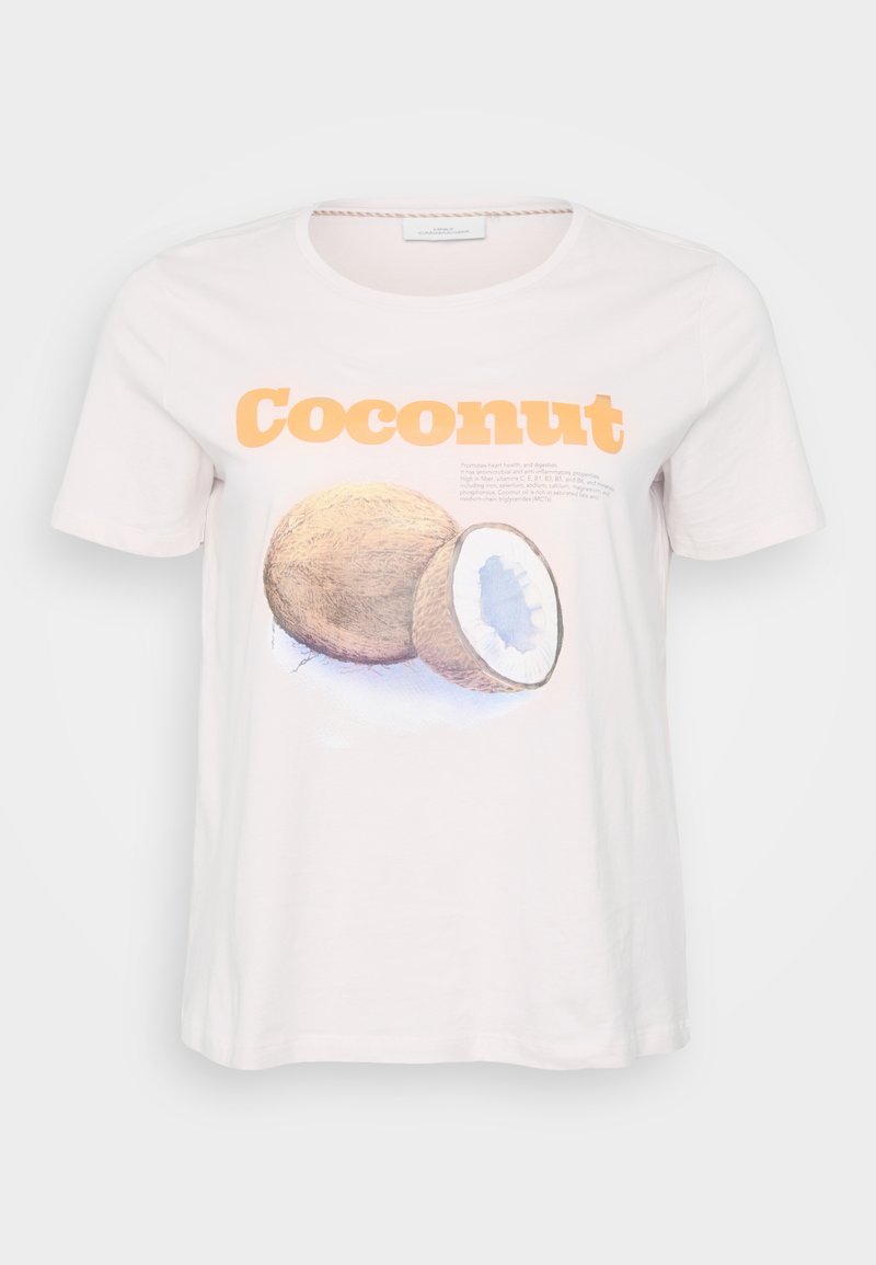 ONLY Carmakoma T-shirt print donkerroze ONLY Carmakoma T-shirt print donkerroze