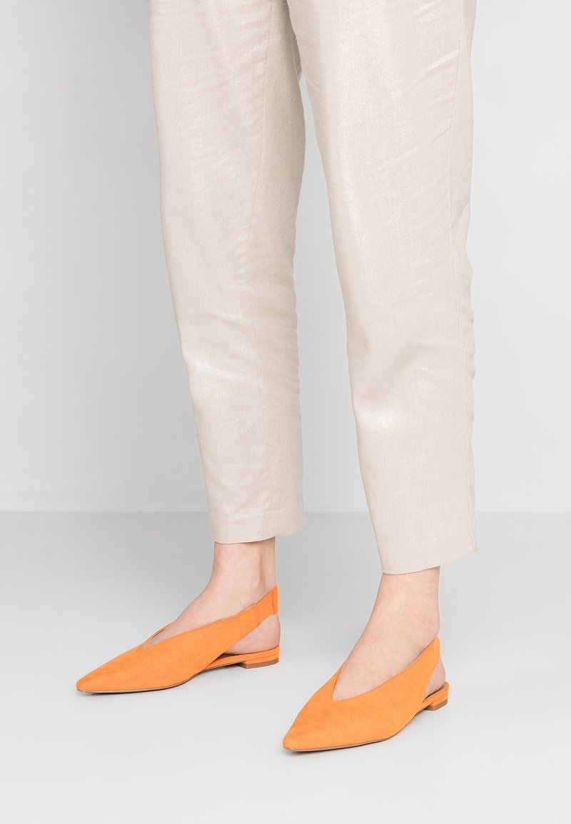 Topshop Ballerinaskor med slingback - orange