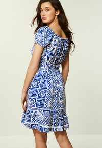 Next BARDOT PUFF SLEEVE - REGULAR FIT - Nappali ruha - blue print