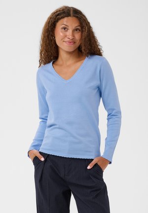 Saint Tropez, MILASZ LONG SLEEVE V-NECK - Pullover - serenity