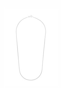 Silverfärgad kedja med ett slätt, runt länkdesign och en säker kräftklo. Längd som passar vanliga halsstorlekar.