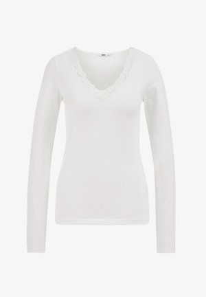 WE Fashion, Top s dlhým rukávom - white