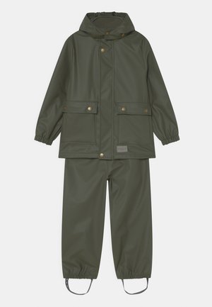 RAINWEAR OSMUND UNISEX SET - Rain trousers - hunter
