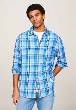 PEACHED - Button down-skjorte - westside blue check