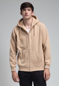 Urban Classics ZIP HOODY - Mikina so zipsom - beige