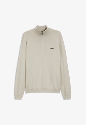 BOSS, KN_MOMENTUM-X QZ - Striktrøje - light beige