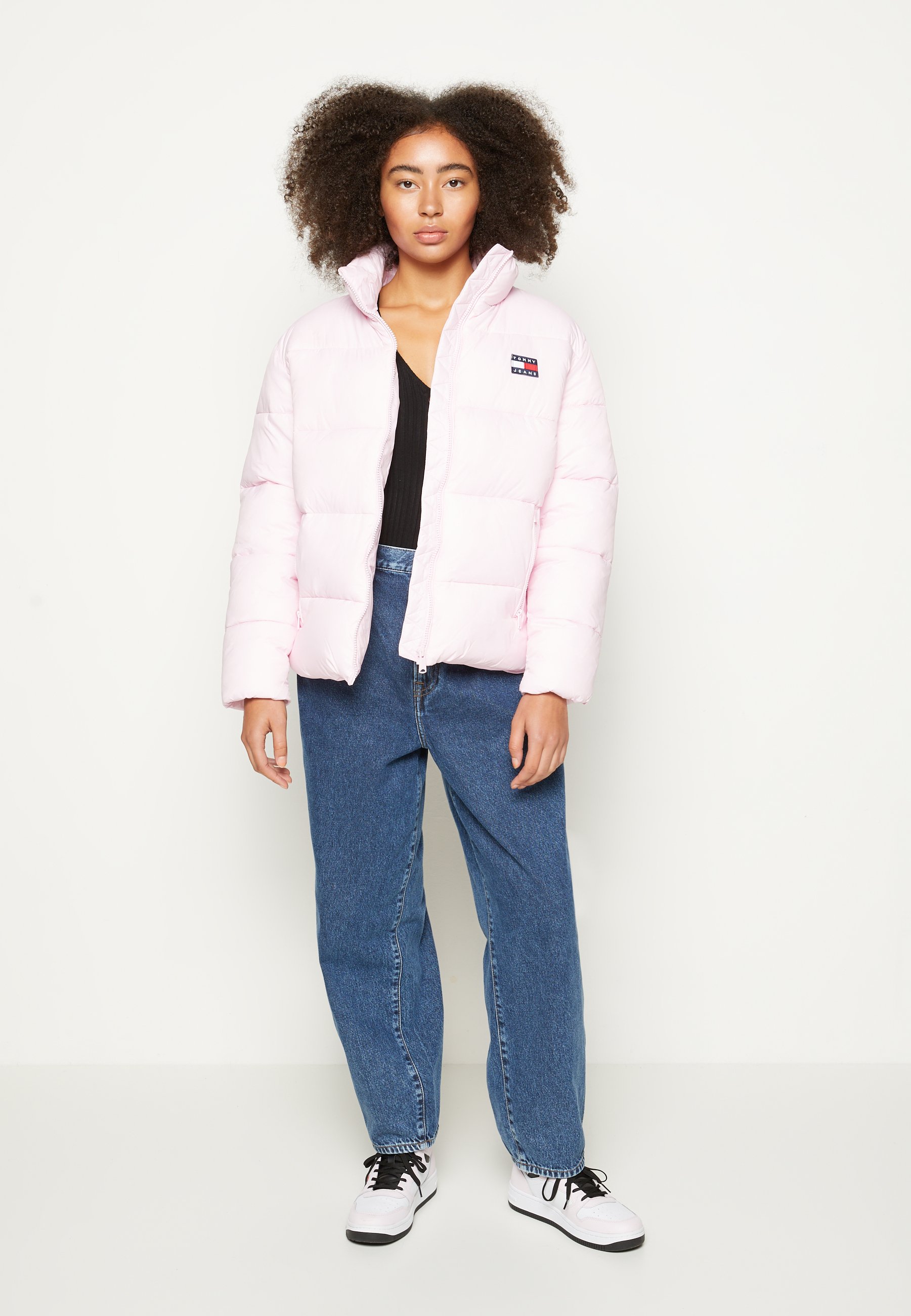 jeans pink jacket