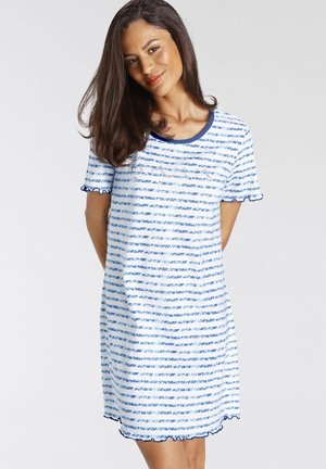 SLEEPSHIRT - Nightie - blau gestreift