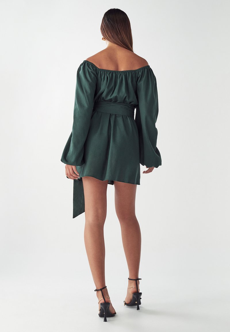 slim fit dress slacks Buy Now: MNM Couture 2692   Off-Shoulder Mermaid Gown with Ruffled Peplum  and Train – CoutureShopLA