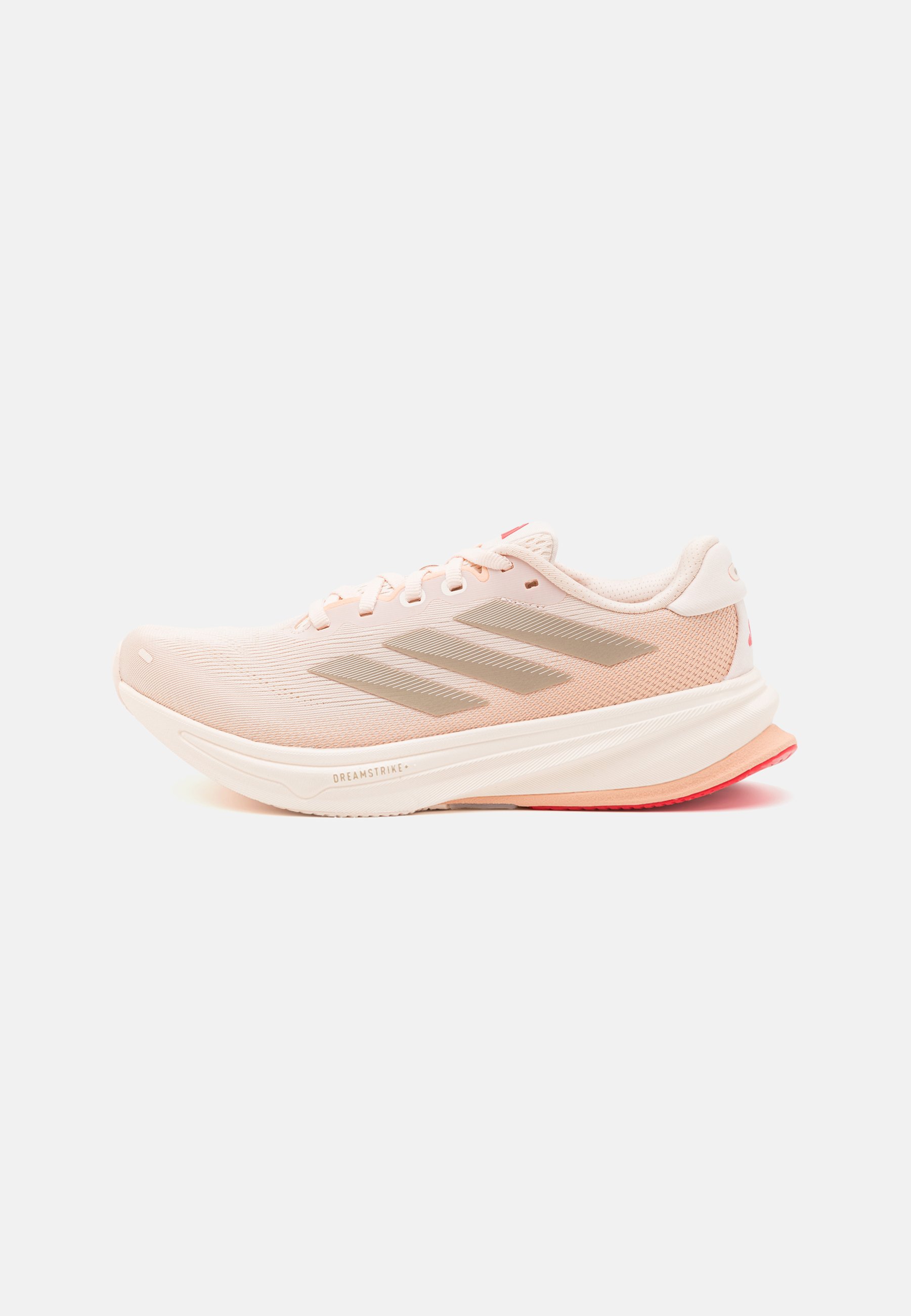adidas Performance SUPERNOVA RISE 2 - Road running shoes - quartz/champagne  metallic/pure ruby/beige - Zalando