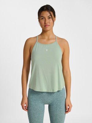 Hummel YOGA SOFT STRAP - Top - frosty green