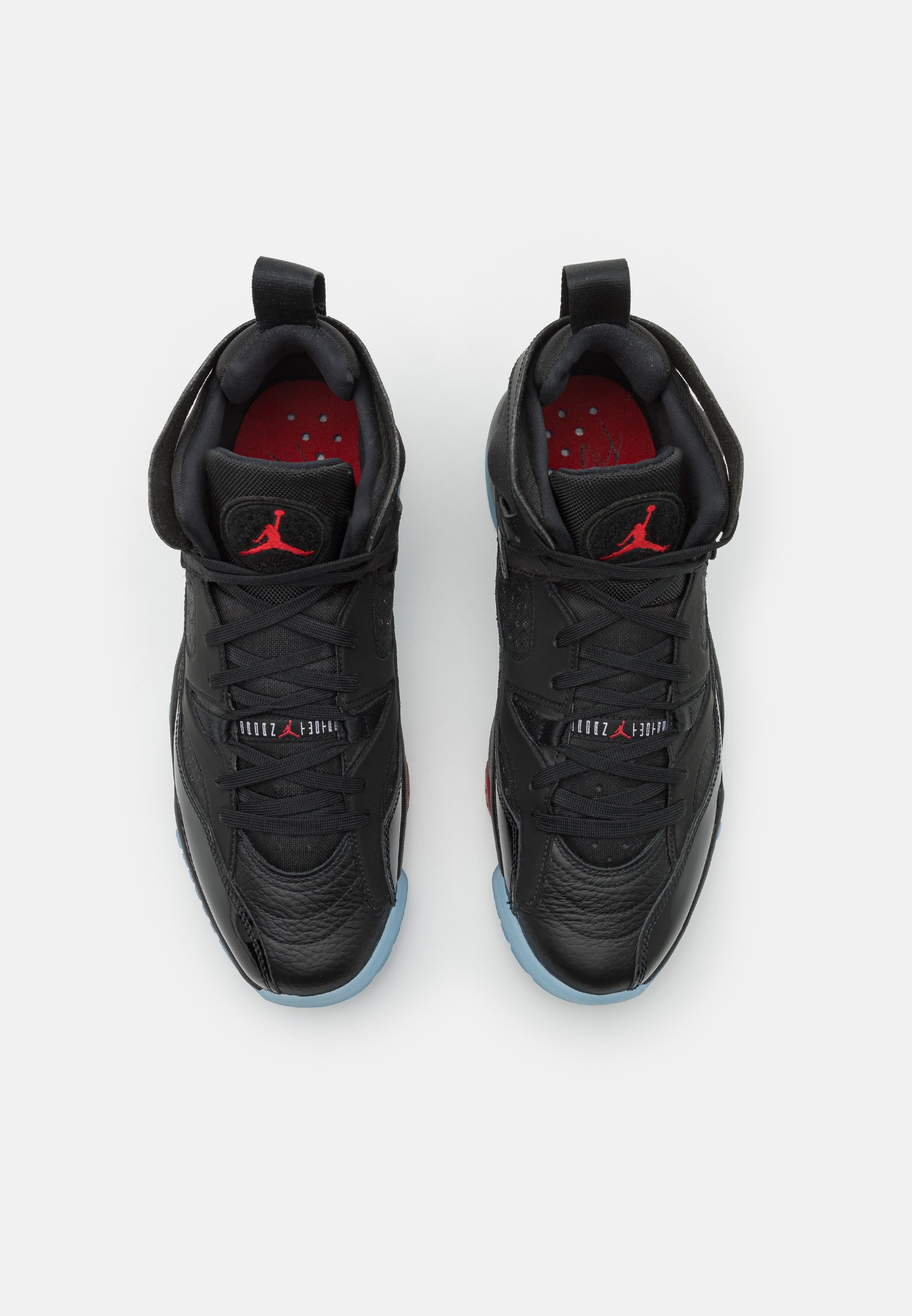 air jordan black university red