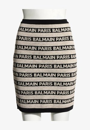 Balmain, MINI SKIRT MULTICOLOUR - Jupe crayon - black beige