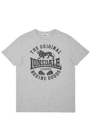 Lonsdale, GRINTON - T-shirt imprimé - marl grey black